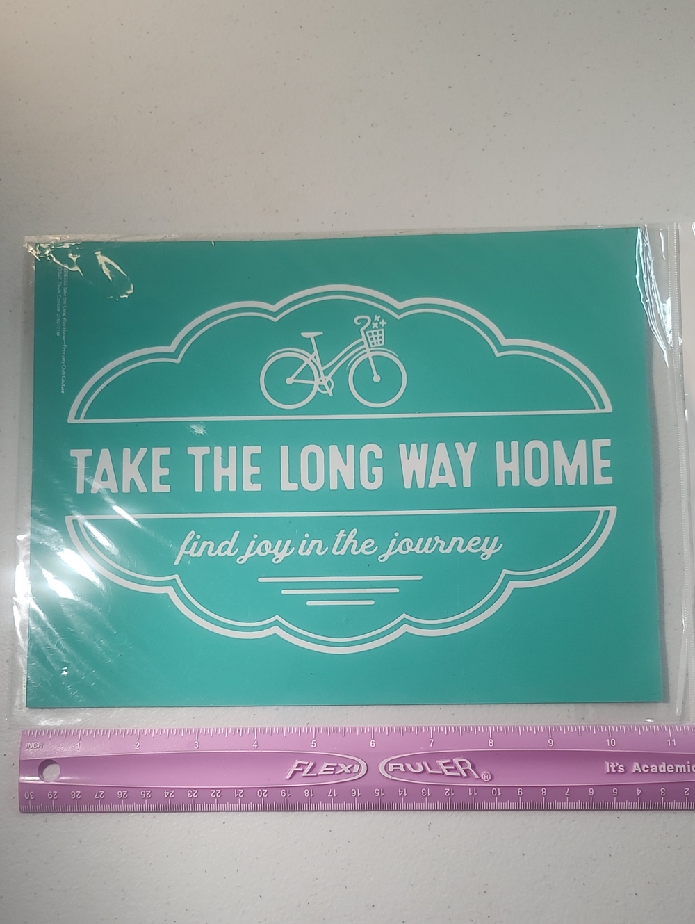 Chalk Couture Transfer Take The Long Way Home  Find Joy In The Journey Bicycle